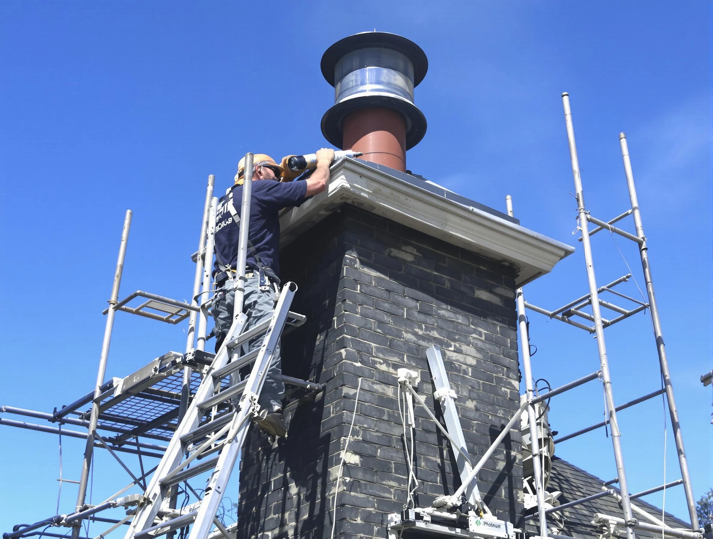 Sturdy chimney crown finished by Dunwoody Chimney Sweep in Dunwoody, GA