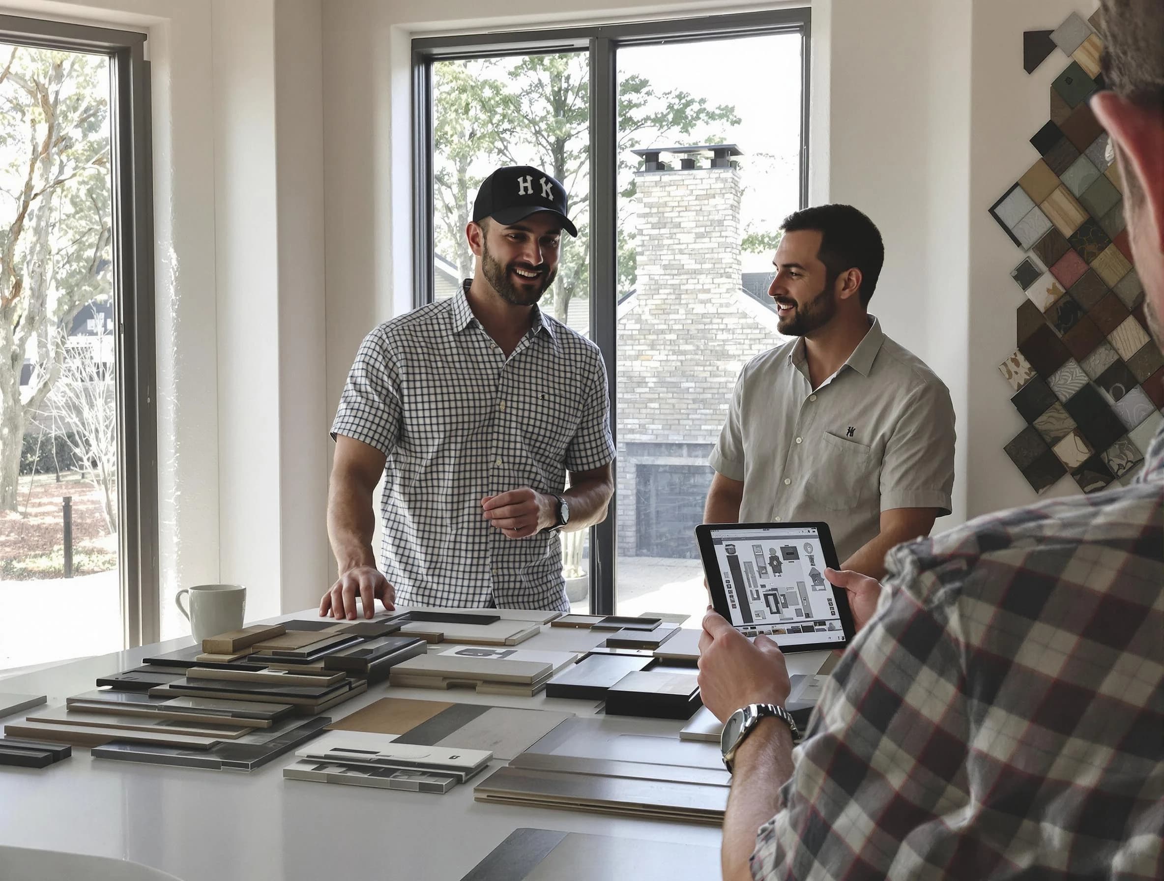 Dunwoody Chimney Sweep remodeling a chimney and fireplace in Dunwoody, GA