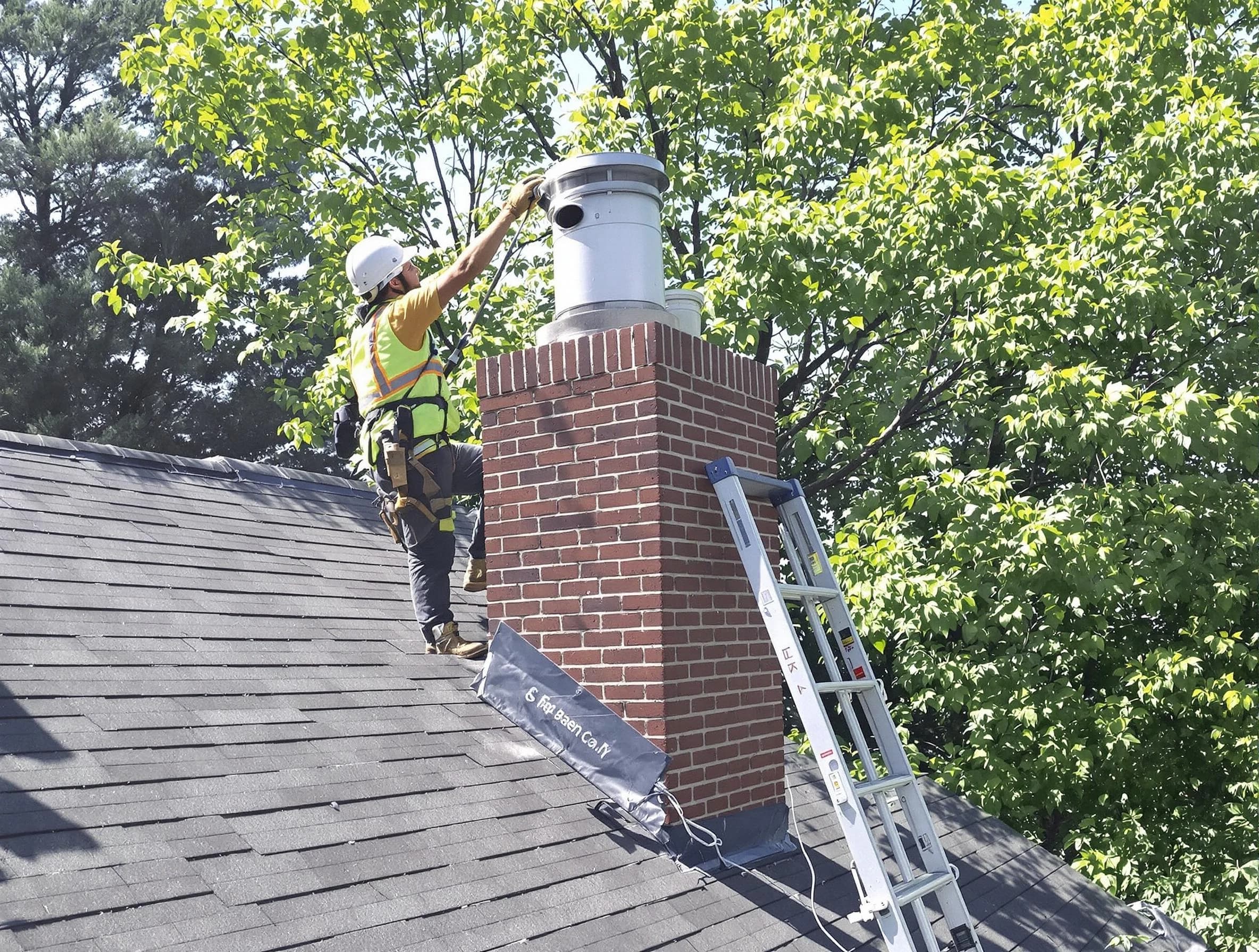 Chimney liner inspection by Dunwoody Chimney Sweep in Dunwoody, GA