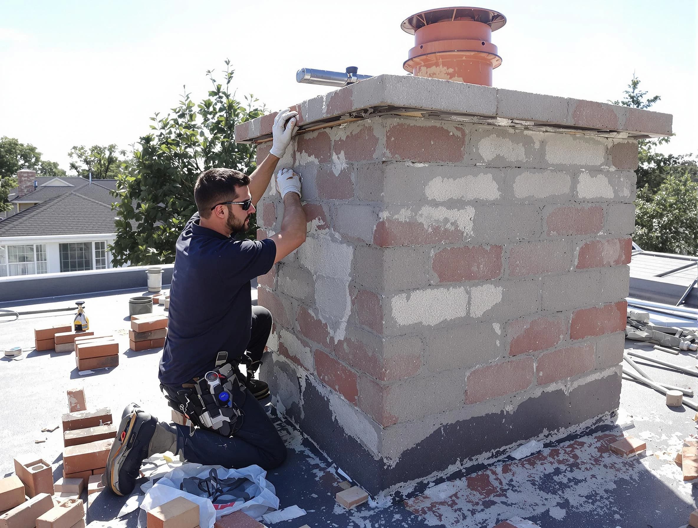 Advanced chimney repair process by Dunwoody Chimney Sweep in Dunwoody, GA