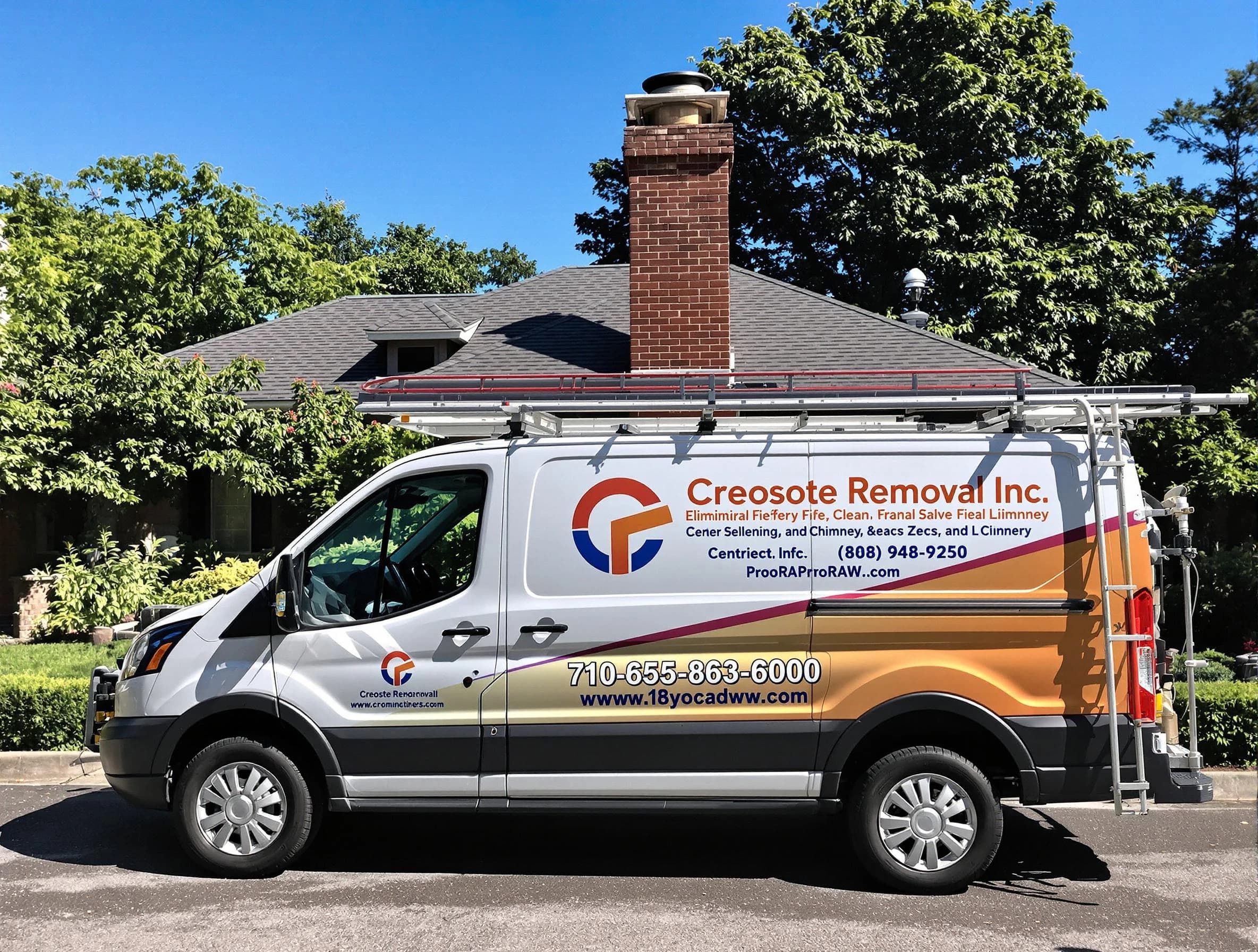 Dunwoody Chimney Sweep technician removing creosote safely in Dunwoody, GA