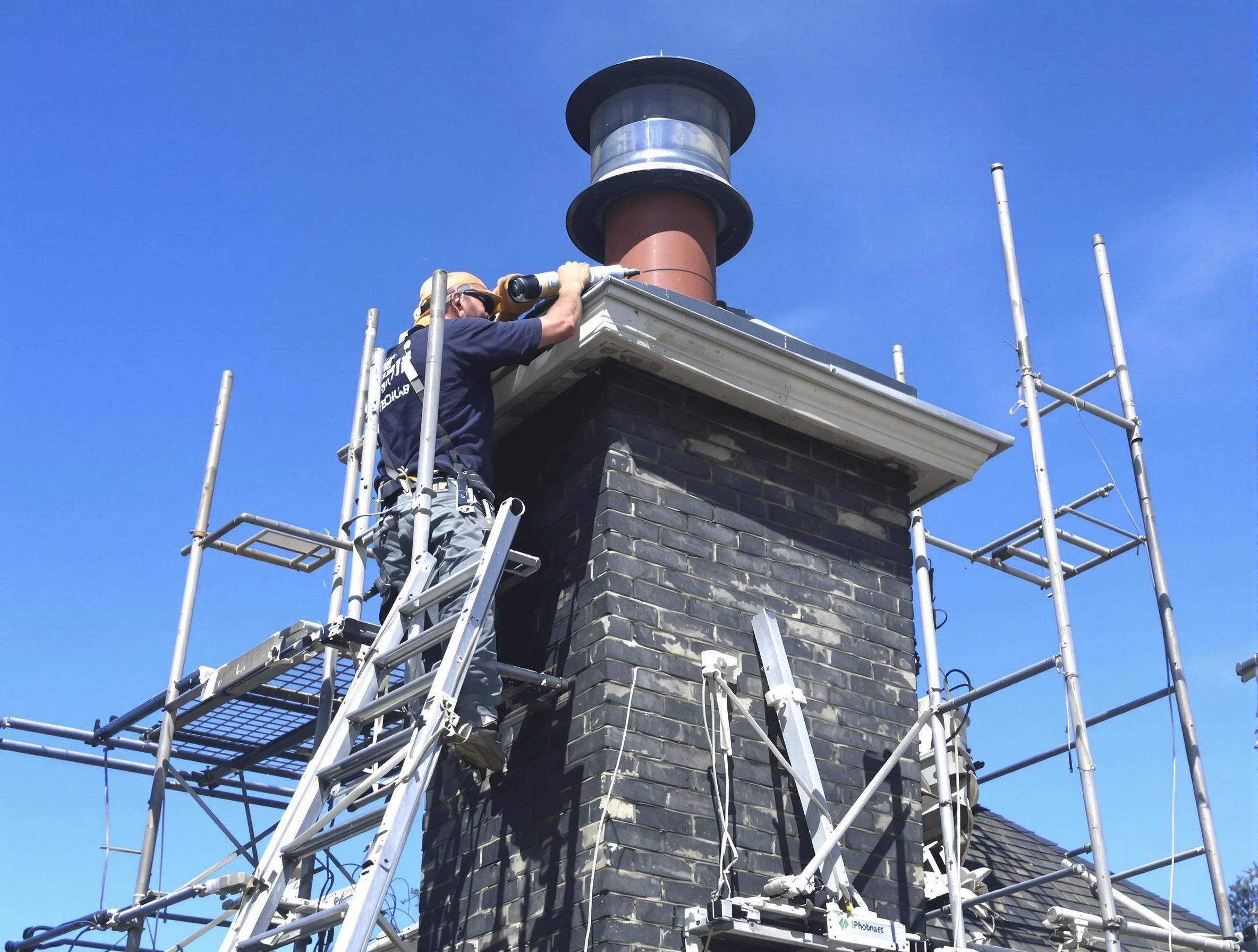 Sturdy chimney crown finished by Dunwoody Chimney Sweep in Dunwoody, GA